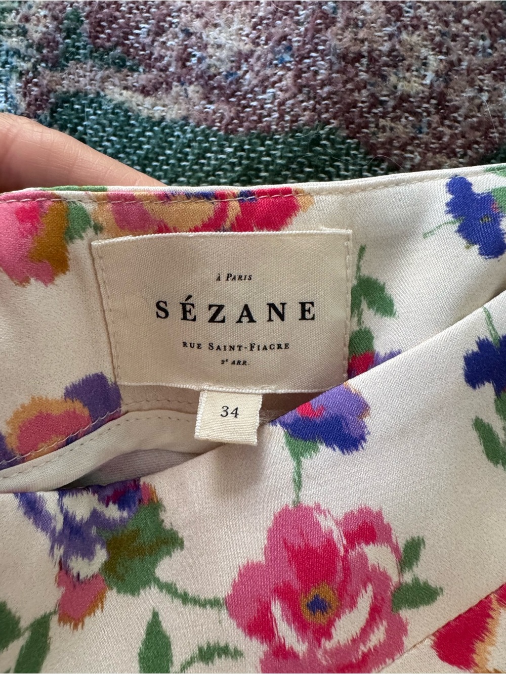 Sezane Sandy Skirt in Monday - Picture 3 of 3